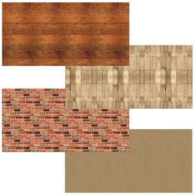 Pacon® Fadeless Bulletin Board Art Paper, 48" x 12', Lite Blue, Pack Of 4 Rolls - Rustic Assortment