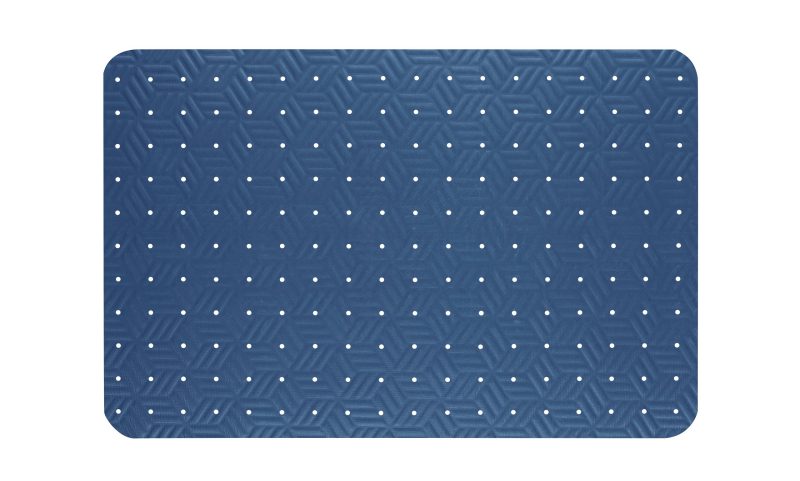 M+A Matting Wet Step Antifatigue Floor Mat, 36" x 120", Blue