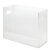 Realspace® Acrylic File Box With Hanging Folders, Letter Size, 12-1/2" x 5-1/4" x 10-1/4", Clear - Image 3