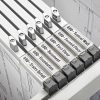 Alpine Aluminum AdirOffice 36” Hanging Clamps, 2-9/16” x 37-5/8”, Silver, Pack Of 6 Clamps - Image 2