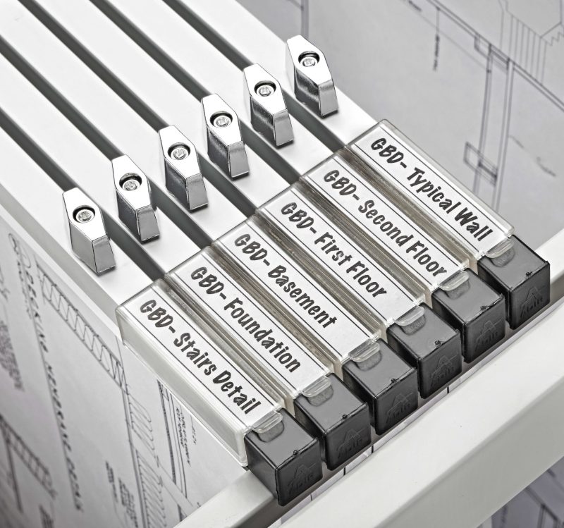 Alpine Aluminum AdirOffice 36” Hanging Clamps, 2-9/16” x 37-5/8”, Silver, Pack Of 6 Clamps - Image 2