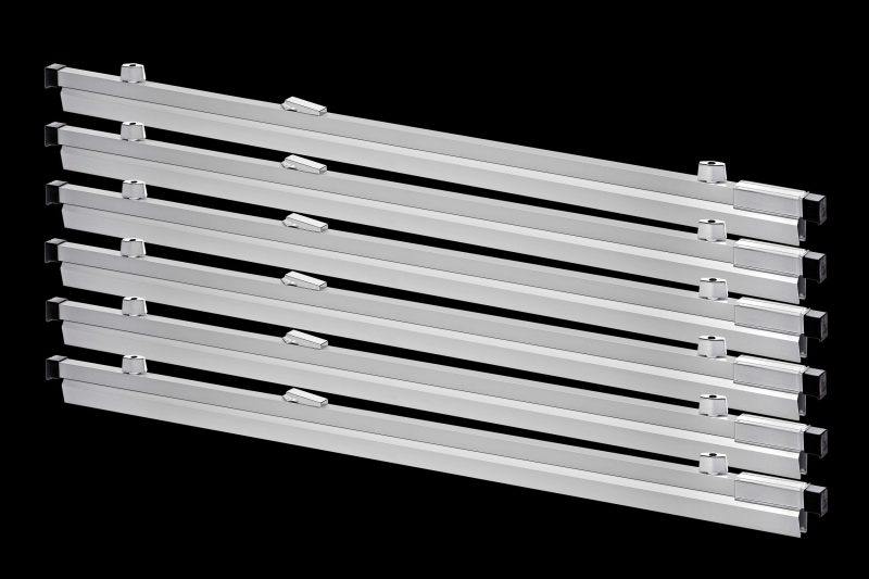 Alpine Aluminum AdirOffice 36” Hanging Clamps, 2-9/16” x 37-5/8”, Silver, Pack Of 6 Clamps - Image 7