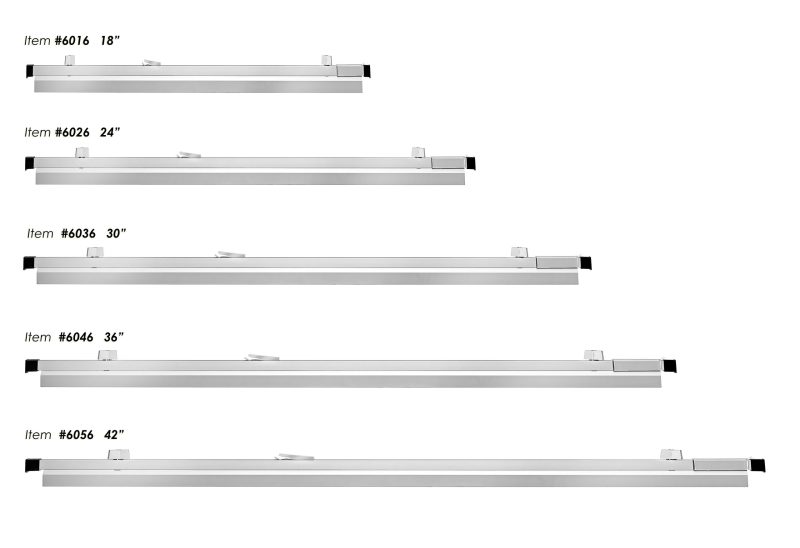 Alpine Aluminum AdirOffice 36” Hanging Clamps, 2-9/16” x 37-5/8”, Silver, Pack Of 6 Clamps - Image 10