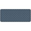 GelPro Designer Comfort Polyurethane Anti-Fatigue Floor Mat For Hard Flooring, 20" x 48", Trellis Blue