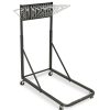 Alpine AdirOffice Blueprint Vertical File Rolling Stand, 46”H x 27”W x 28-1/2”D, Black