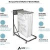 Alpine AdirOffice Blueprint Vertical File Rolling Stand, 46”H x 27”W x 28-1/2”D, Black - Image 6