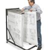 Alpine AdirOffice Blueprint Vertical File Rolling Stand, 46”H x 27”W x 28-1/2”D, Black - Image 11