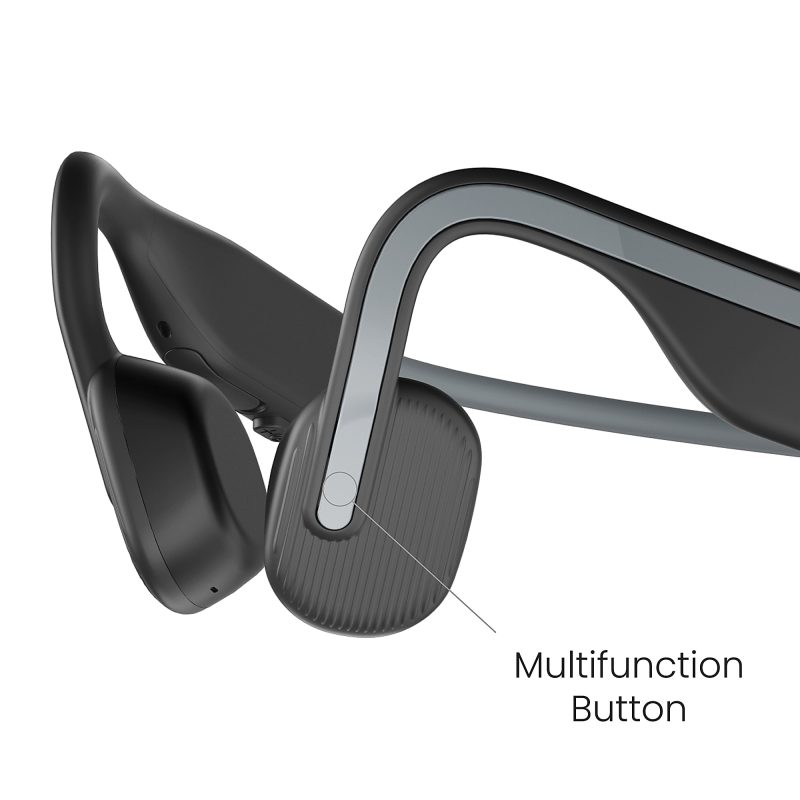 Shokz OpenMove Bone Conduction Open Ear Headphones, Gray - Image 5