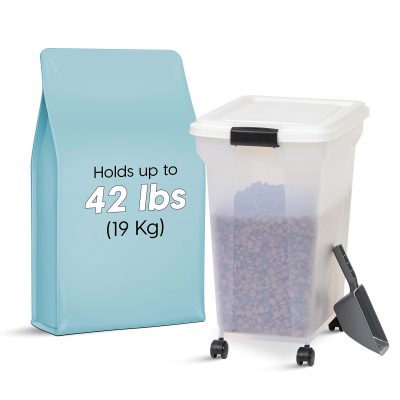 Iris Airtight Container, 55 Qt, Cream
