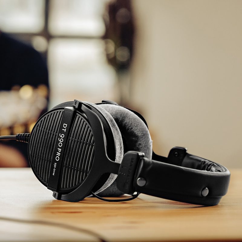 beyerdynamic Over-Ear Open-Back Studio Headphones, Black/Silver, DT 990 PRO - Image 3