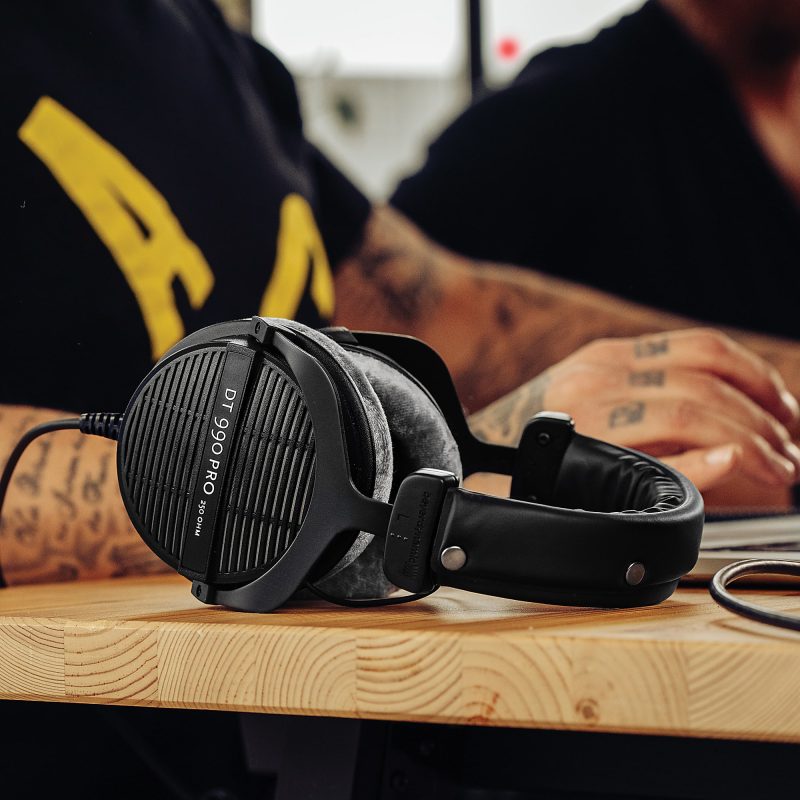 beyerdynamic Over-Ear Open-Back Studio Headphones, Black/Silver, DT 990 PRO - Image 5