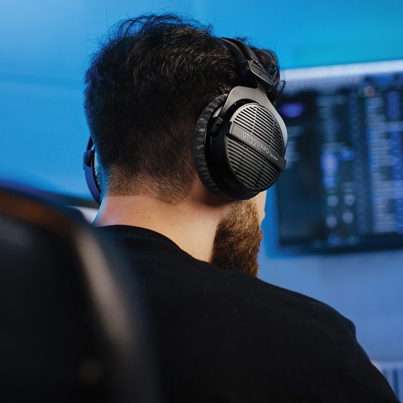 beyerdynamic Over-Ear Open-Back Studio Headphones, Black/Silver, DT 990 PRO - Image 8