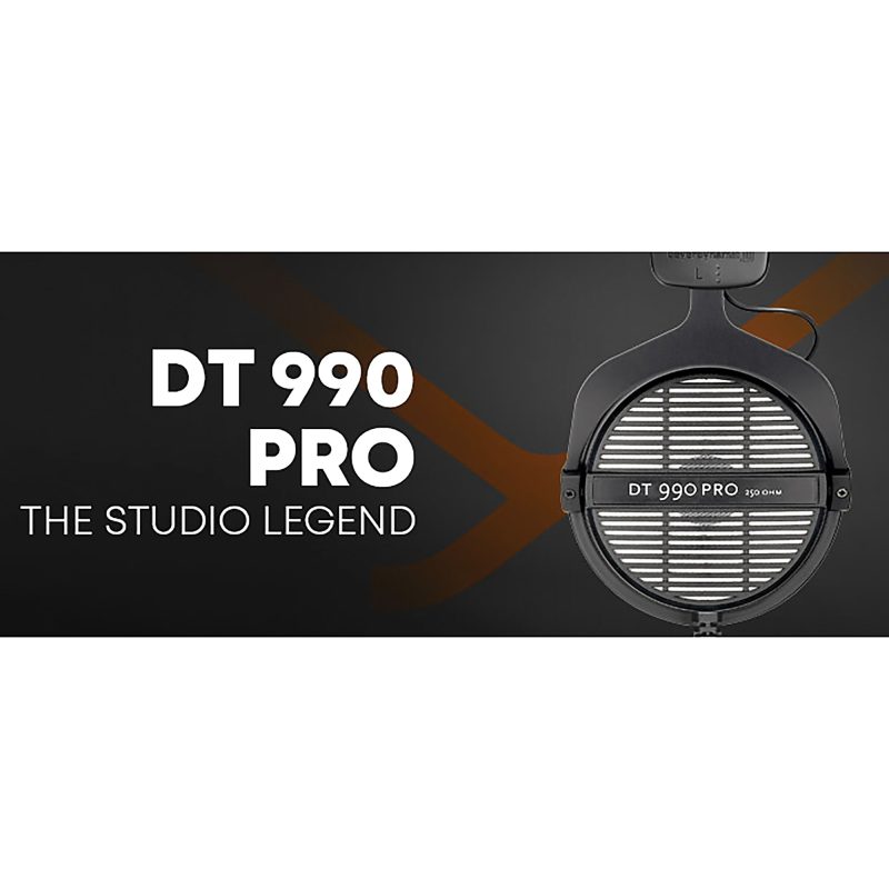 beyerdynamic Over-Ear Open-Back Studio Headphones, Black/Silver, DT 990 PRO - Image 11
