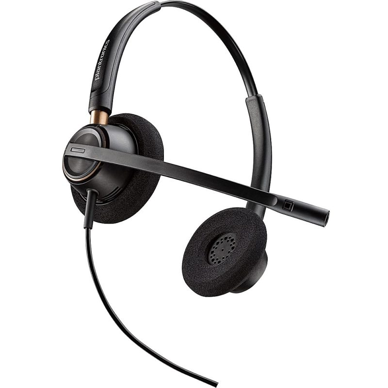 Plantronics® EncorePro Binaural Over-The-Head Headset, HW520, Black, 89434-01 - Image 3