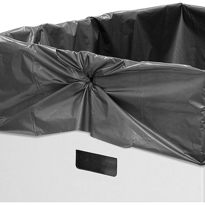Bankers Box® Waste And Recycling Bins, Extra Large Size, 36" x 18 3/8" x 18 3/8", 50% Recycled, White/Blue, Pack Of 10 - Image 7