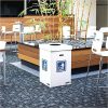 Bankers Box® Waste And Recycling Bins, Extra Large Size, 36" x 18 3/8" x 18 3/8", 50% Recycled, White/Blue, Pack Of 10 - Image 8