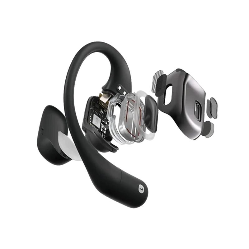 Shokz OpenFit Open-Ear Hook True Wireless Bluetooth Earbuds With Charging Case & Cable, Black, T910-ST-BK-US - Image 3