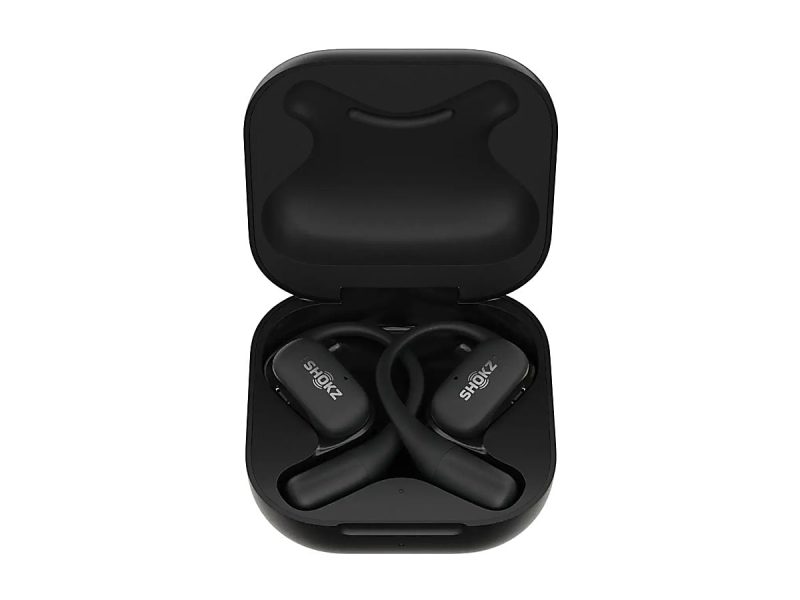 Shokz OpenFit Open-Ear Hook True Wireless Bluetooth Earbuds With Charging Case & Cable, Black, T910-ST-BK-US - Image 6