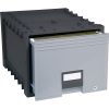 Storex Heavy-Duty Archive Drawer, 50% Recycled, Black/Gray - Image 2
