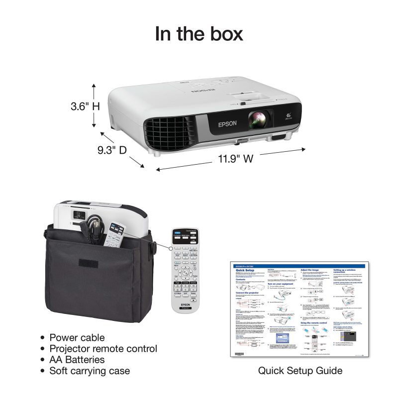 Epson® Pro EX7280 WXGA 3LCD Projector, V11HA02020 - Image 5