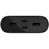 Belkin 32W 4-port USB Power Bank - 26K mAh - 2xUSB-A (12W), 2xUSB-C (20W) - Portable Charger - w/ USB-C to USB-C Cable - Black - For Smartphone, iPhone, Tablet PC, Headphone, USB Type C Device - 26000 mAh - 4 x USB - Black - Image 2