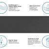 GelPro Elite Vintage Leather Comfort Floor Mat, 72"L x 20"W x 3/4"D, Slate - Image 2