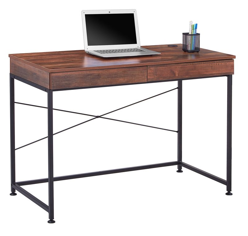 Realspace® 44"W Valdi Computer Desk, Brown - Image 2