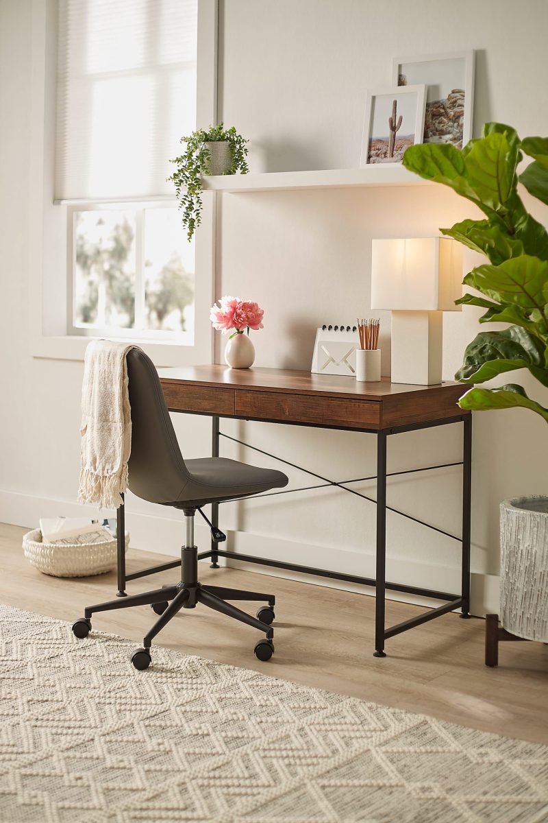 Realspace® 44"W Valdi Computer Desk, Brown - Image 4