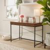 Realspace® 44"W Valdi Computer Desk, Brown - Image 5