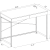 Realspace® 44"W Valdi Computer Desk, Brown - Image 6