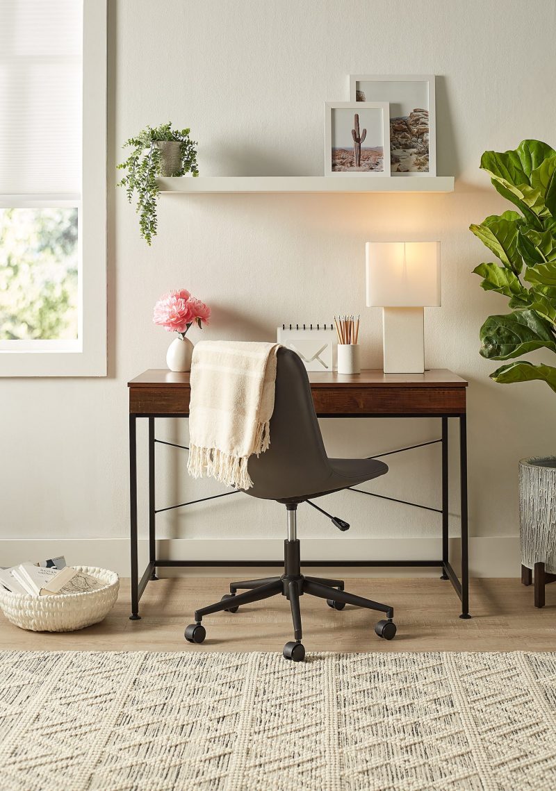 Realspace® 44"W Valdi Computer Desk, Brown - Image 8