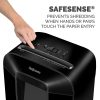 Fellowes® LX85 Cross Cut 12-Sheet Home Office Paper Shredder with SafeSense, Black - Image 3