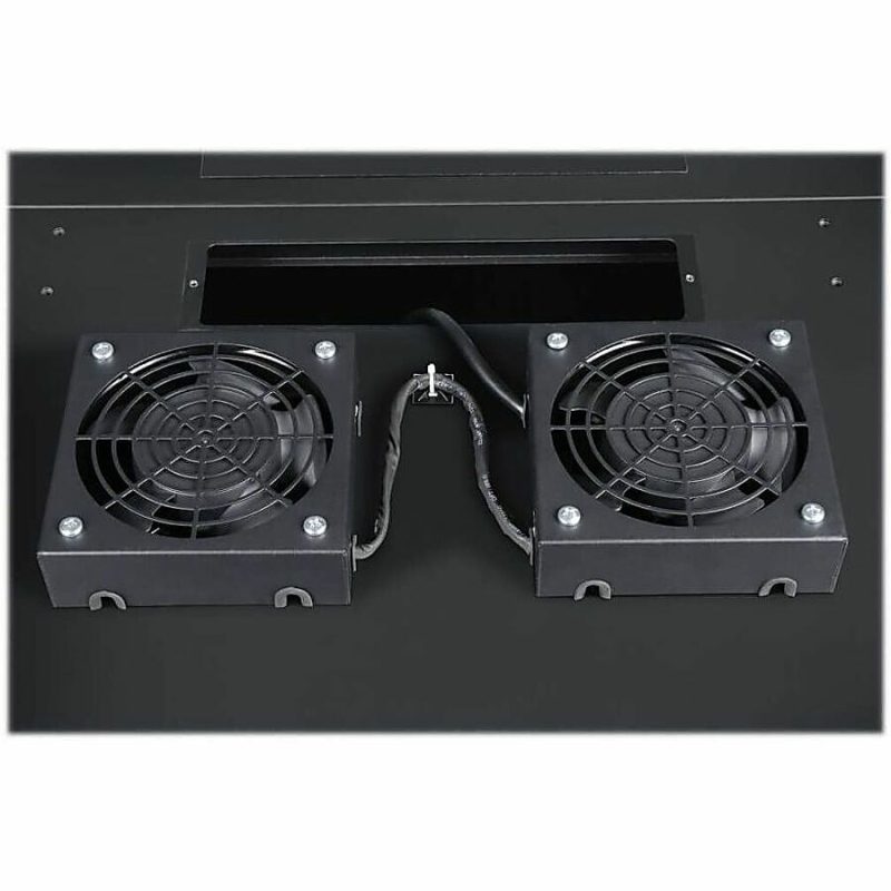 Tripp Lite SmartRack Wall-Mount Roof Fan Kit Dual 230V High-Performance Fans 210 CFM 3 ft. (0.91 m) Cord C14 Input - 210 CFM - 50 dB Noise - Image 4
