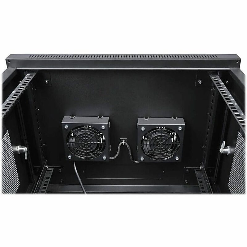 Tripp Lite SmartRack Wall-Mount Roof Fan Kit Dual 230V High-Performance Fans 210 CFM 3 ft. (0.91 m) Cord C14 Input - 210 CFM - 50 dB Noise - Image 5
