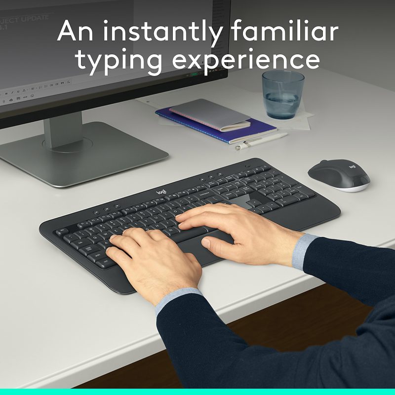 Logitech® MK540 Advanced Wireless Keyboard and Mouse Combo, Black - Image 2
