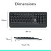 Logitech® MK540 Advanced Wireless Keyboard and Mouse Combo, Black - Image 7