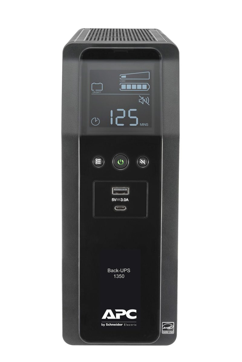 APC® Back-UPS Pro 10-Outlet Tower Uninterruptible Power Supply, 1,350VA/810 Watts, BN1350M2 - Image 4