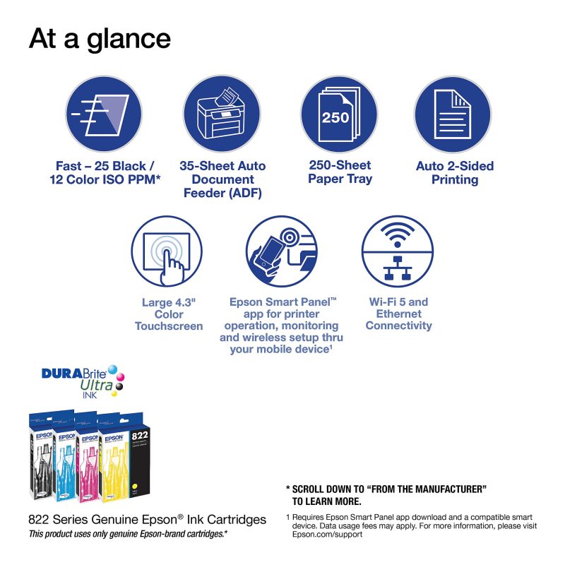 Epson® WorkForce® Pro WF-4820 Wireless Inkjet All-In-One Color Printer - Image 3