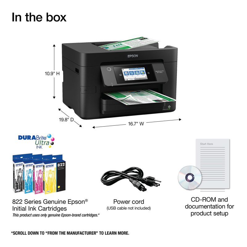Epson® WorkForce® Pro WF-4820 Wireless Inkjet All-In-One Color Printer - Image 5