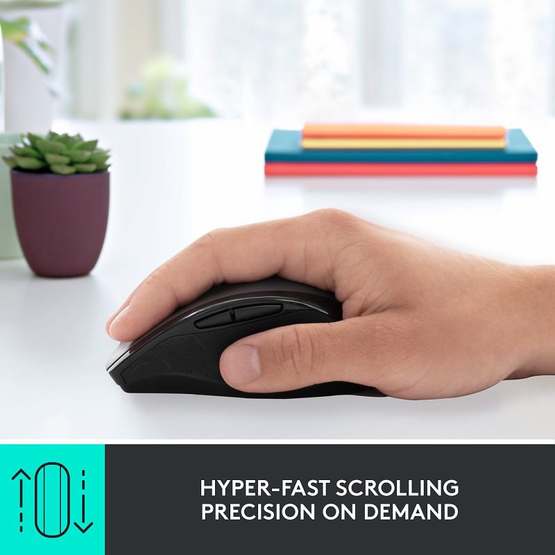 Logitech® M705 Marathon Wireless Mouse, Black - Image 3