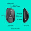 Logitech® M705 Marathon Wireless Mouse, Black - Image 6