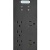 APC® Home Office SurgeArrest 8-Outlet Surge Protector, 6' Cord, Black, PH8 - Image 2