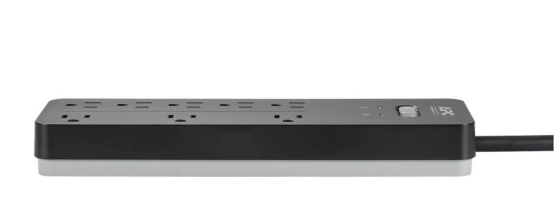 APC® Home Office SurgeArrest 8-Outlet Surge Protector, 6' Cord, Black, PH8 - Image 6