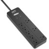 APC® Home Office SurgeArrest 8-Outlet Surge Protector, 6' Cord, Black, PH8