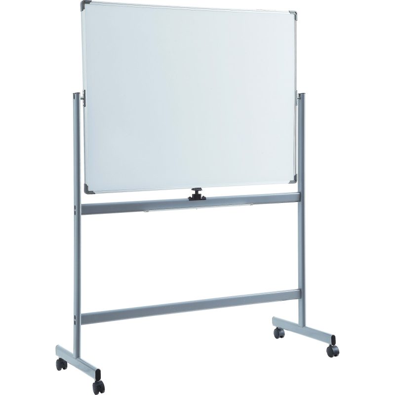 Lorell® Magnetic Dry-Erase Whiteboard Easel, 36" x 48", Aluminum Frame With Silver Finish - Image 5