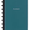 TUL® Discbound Monthly Planner Starter Set, Undated, Junior Size, Leather Cover, Teal