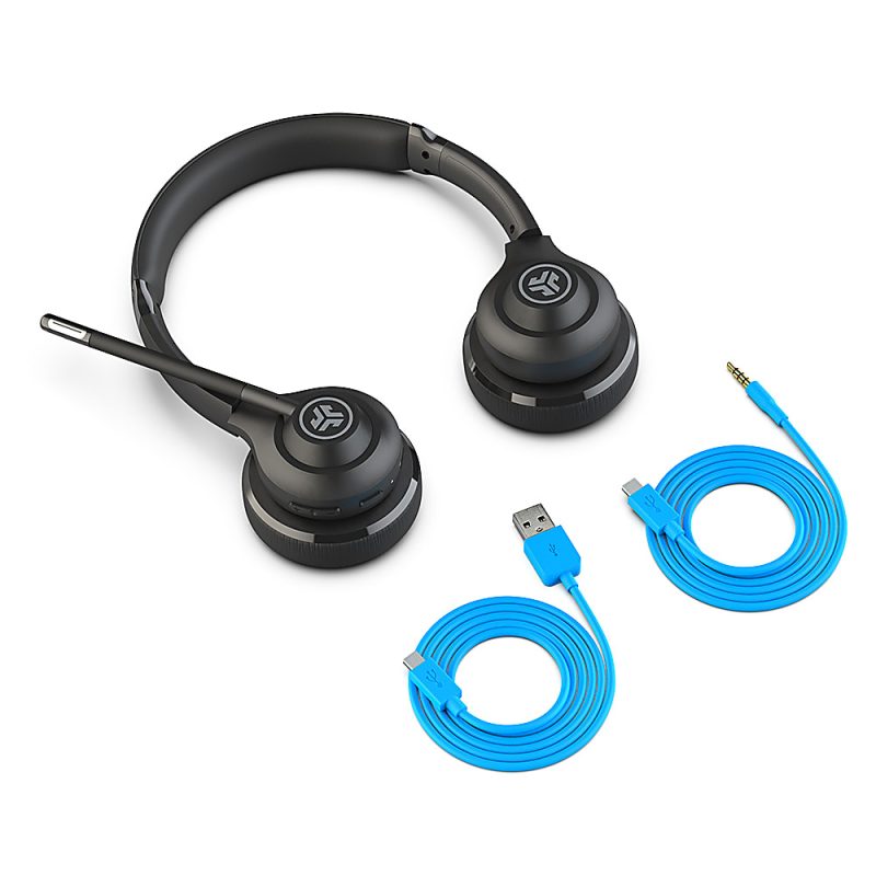 JLab® Audio GoWork Over-Ear Wireless Headphones, Black - Image 5