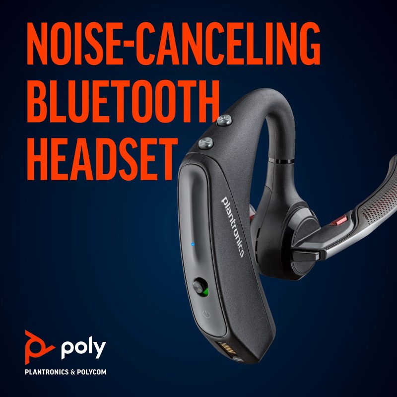 Plantronics® Voyager™ 5200 Bluetooth® Mobile Over-The-Ear Headset, Black - Image 2