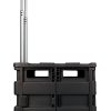 Office Depot® Brand Mobile Folding Cart With Lid, 16"H x 18"W x 15"D, Black - Image 3