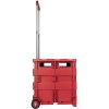 Office Depot® Brand Mobile Folding Cart With Lid, 16"H x 18"W x 15"D, Black - Image 7